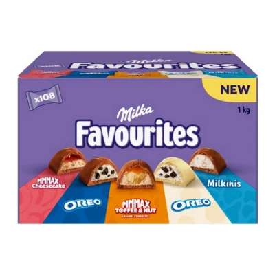 Afbeelding van Milka Favourites 1KG 108 stuks