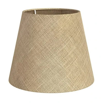 Afbeelding van ledscom.de lampenkap, hennep, textiel, natuurlijk beige, 200 mm Ø, woonkamer, slaapkamer, eetkamer, loft, stof, tafellamp, doe het zelf lamp, bedlampje