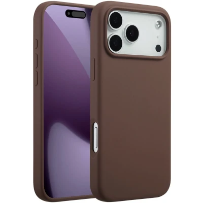 Afbeelding van Accezz Liquid Silicone Backcover met MagSafe voor de Apple iPhone 17 Pro Max New Tea Brown