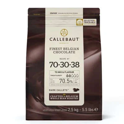 Afbeelding van Callebaut 70,5% donkere chocoladeklompjes (callets), 2,5 kg