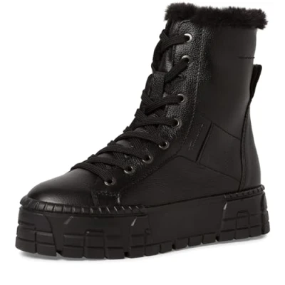 Afbeelding van Tamaris Dames 1 26841 41 Dameslaarzen, Zwart leder