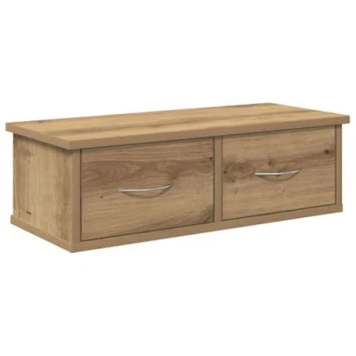 Afbeelding van vidaXL Wandkast 60x26x18,5 cm bewerkt hout artisanaal eikenkleur