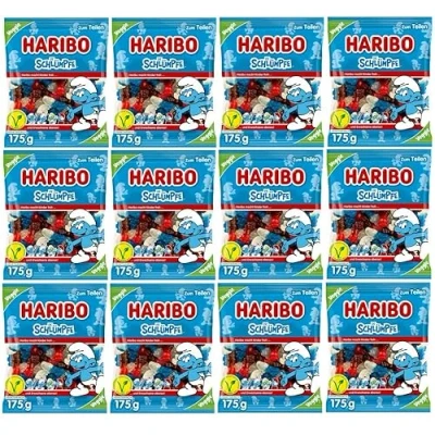 Afbeelding van Bonbon HARIBO Smurfen Dragees Snoepjes 175 gram totaal