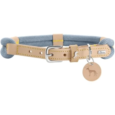 Afbeelding van Hondenhalsband Hunter Malia Blauw M/L 45 54 cm