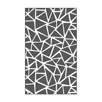 Afbeelding van Vaessen Creative Mini sjabloon voor reliëf, driehoekige textuur, om textuur en dimensie toe te voegen aan plakboekpagina&#039;s, kaarten andere creatieve papierhobby&#039;s