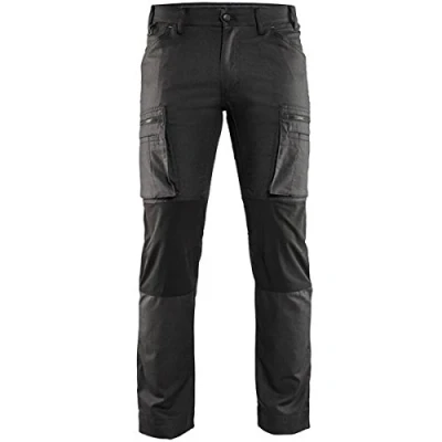 Afbeelding van Blaklader Service werkbroek stretch 1459 1146 Donkergrijs/Zwart C52