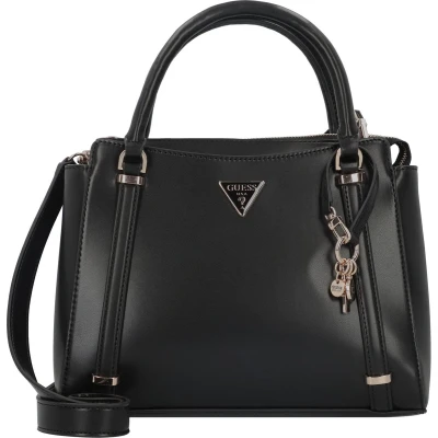 Afbeelding van Guess Daryna Satchel Handtas, Dames, Maat: One Size, Black