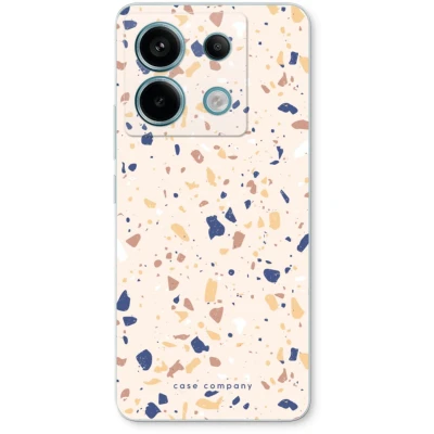 Afbeelding van Case Company® hoesje geschikt voor Xiaomi Poco X6 Terrazzo N23 Soft Cover Telefoonhoesje Bescherming aan alle Kanten en Schermrand