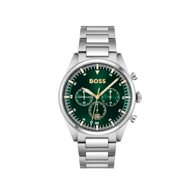 Afbeelding van HUGO BOSS heren Pioneer horloge HB1513868 in de kleur Zilver