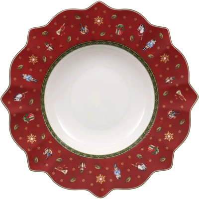 Afbeelding van Villeroy &amp; Boch Toy&#039;s Delight Diep Bord Rood 26 cm 4 stuks