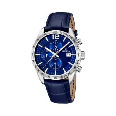 Afbeelding van Festina F16760/3 Chronograaf Horloge Staal Zilverkleurig Ø 43.5 mm
