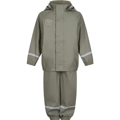Afbeelding van Color Kids Solid Regenpak Maat 98 Unisex olijfgroen