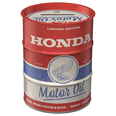 Afbeelding van Spaar Blik Oilbarrel Honda MC Motor Oil