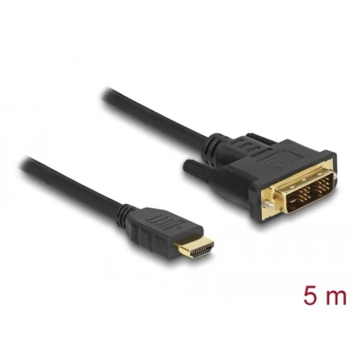 Afbeelding van Delock DVI HDMI (type A) (5 m, DVI, HDMI), Videokabel