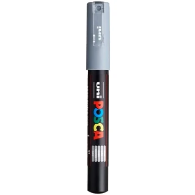 Afbeelding van Uni POSCA paintmarker PC 1MC, 0,7 mm, grijs