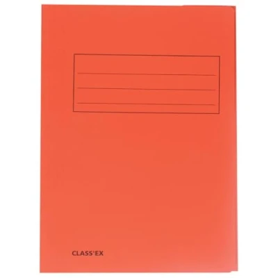 Afbeelding van Class&#039;ex dossiermap, 3 kleppen, oranje dossiermap