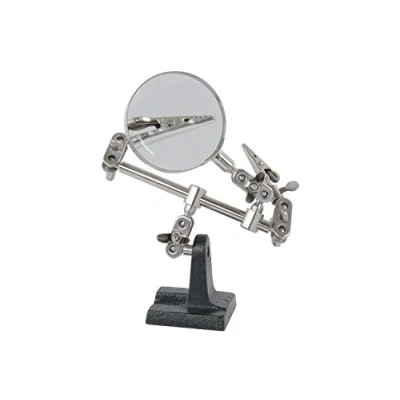 Afbeelding van Mercury handpositioneringshulp Clip met vergrootglas Zilver
