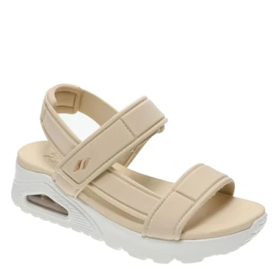 Afbeelding van Skechers Sport UNO Sandalen met plateauzool, Dames, Maat: 38, Natural Schoenen