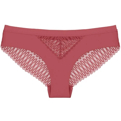 Afbeelding van Triumph dames Aura Spotlight slip met borduring in de kleur Cranberryrood, maat: 38