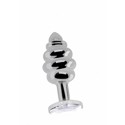 Afbeelding van Geribbelde Diamanten Buttplug M