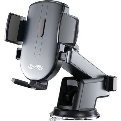 Afbeelding van Joyroom Auto Telefoonhouder met Telescopisch Uitschuifbare Arm voor Voorruit en Dashboard Zwart