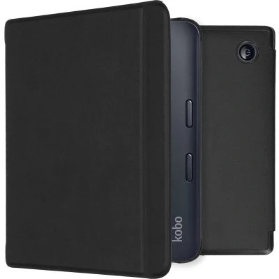 Afbeelding van Hoesje geschikt voor Kobo Libra 2 E reader iMoshion Slim Hard Case Bookcase Ook Tolino Vision 6 Zwart