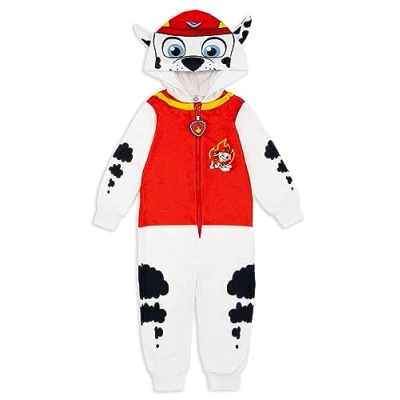 Afbeelding van PAW PATROL Marshall karakterkostuum voor jongens, begin van actievolle avonturen, perfect om te spelen, ontdekken en aangename nachten door brengen, gemaakt comfort plezier, Meerkleurig
