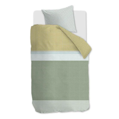 Afbeelding van Beddinghouse Bernou dekbedovertrek Eenpersoons 140x200/220 Groen