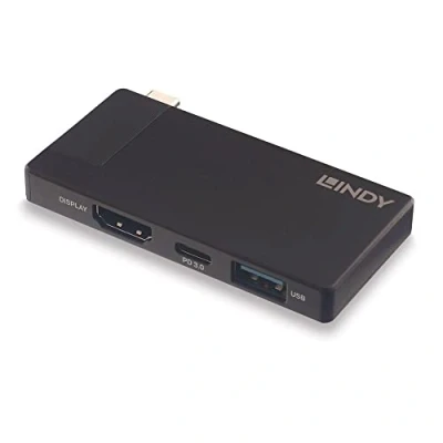 Afbeelding van Hub USB LINDY 43336 Zwart