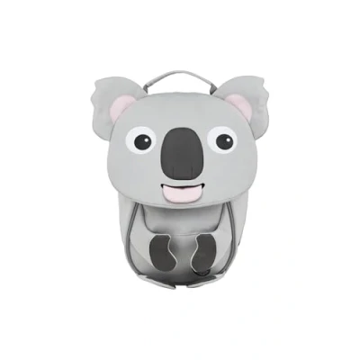 Afbeelding van Affenzahn Vriendje kleuterschoolrugzak voor kinderen van 1 tot 3 jaar, ergonomisch en reflecterend, treklus met Koala naamplaatje, grijs, koala, eenheidsmaat, tas, Rugzak