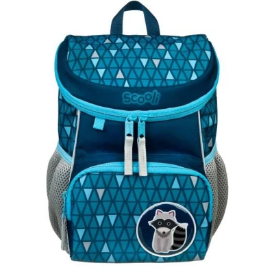 Afbeelding van Scooli Mini rugzak Ricki Racoon 20 x 13 29 cm Blauw