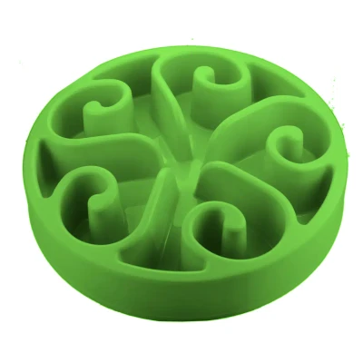 Afbeelding van Eat Slow Live Longer Anti Schrok Voerbak Groen Hondenvoerbak 20.5 cm