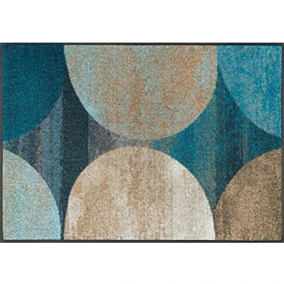 Afbeelding van Wash+Dry Tapijt, oppervlak van polyamide, blauw, 120 x 75 cm 014327