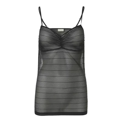 Afbeelding van By Malene Birger zwarte doorschijnende top M