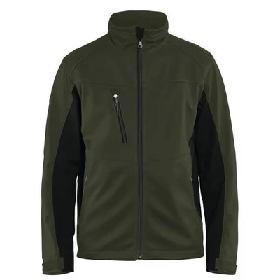 Image de Blåkläder Softshell jack unite zwart groen, maat XXL, Geschikt voor Veehouderij