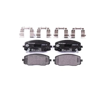 Afbeelding van HELLA 8DB 355 006 571 Remblokkenset Met akoestische slijtagewaarschuwing toebehoren HYUNDAI: i10 I, II Saloon, KIA: Picanto I