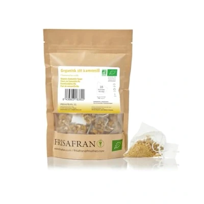 Image de FRISAFRAN Infusion naturelle de Camomille Bio 15Un en vrac Fleurs Sauvage Tisane Sommeil et Digestion Origine Europe Fleur Entière