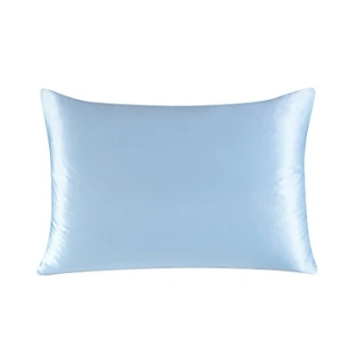 Afbeelding van Townssilk 1 x 100% 19 Momme zijden kussensloop, 50 70 cm, ijsblauw
