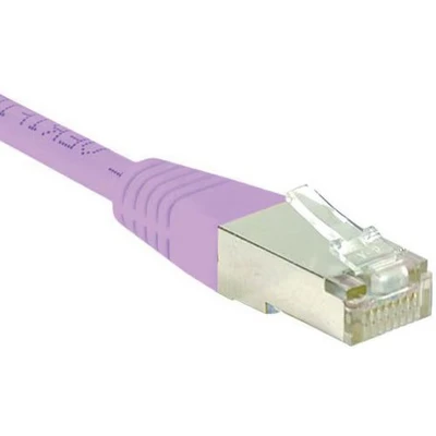 Image de Cordon RJ45 catégorie 6 S/FTP rose 15 m