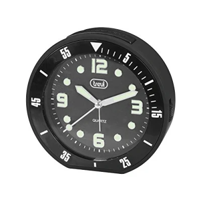 Image de Reveil quartz sl 3091 r noir trevi