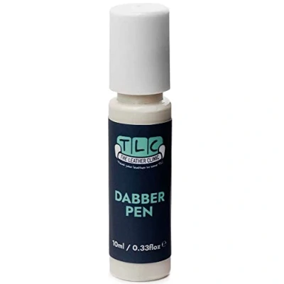 Afbeelding van The Leather Clinic Dabber &amp; Vinyl Lakstift voor het repareren van krassen en schrammen banken, autostoelen, schoenen, tassen, herstel kleine gebieden (lichtcrème)