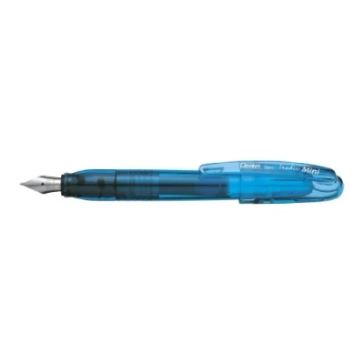 Image de Pentel Tradio Mini Stylo plume bleu effaçable Corps transparent