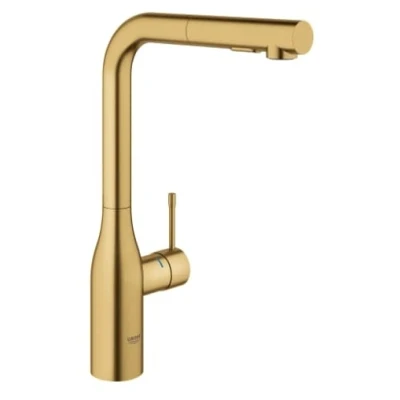 Afbeelding van Grohe Essence New keukenkraan L uitloop Dualspray cool Sunrise Geborsteld