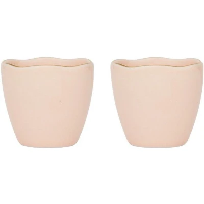 Afbeelding van Urban Nature Culture Good Morning Eierdop 5 Cm Set Van 2 Zalmroze