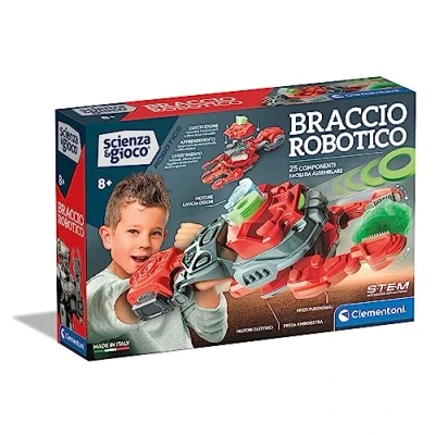 Afbeelding van Clementoni Science Robotics mechanische robot, armpantser voor kinderen, robotica, wetenschappelijk spel, 8 jaar, gemaakt in Italië, kleur Italiaans, 19360
