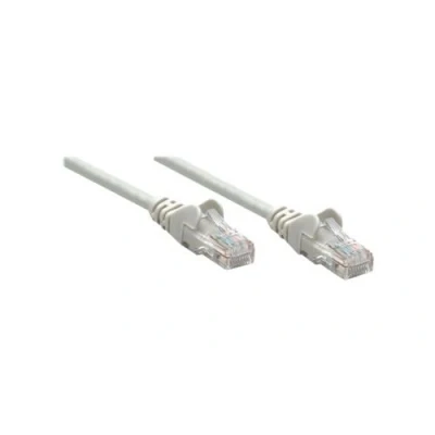 Image de Intellinet Network Patch Cable Cat6A 50m Grey Copper S/FTP LSOH / LSZH PVC RJ45 Gold Plated Contacts Snagless Booted Lifetime Warranty Polybag Cordon de raccordement RJ 45 (M) pour 50 m SFTP PiMF CAT 6a IEEE 802.3af s