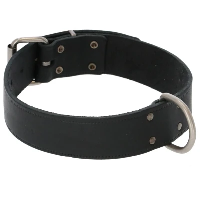 Afbeelding van Adori Halsband Vetleder Met Print Zwart Hondenhalsband 65x4.0 cm