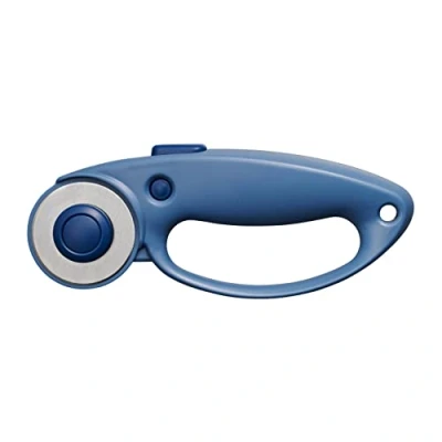 Afbeelding van Fiskars Rotatiesnijder, draaimes met lushandgreep, voor rechts en linkshandigen, 45 mm, Mountain Haze (blauw) 1066465