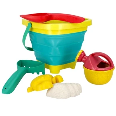 Afbeelding van Speelset zandbak, zandemmer met accessoires