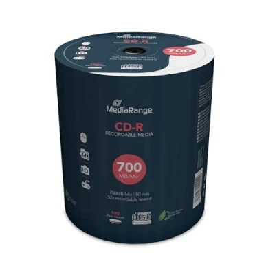 Image de MediaRange CD R x 100 700 Mo support de stockage